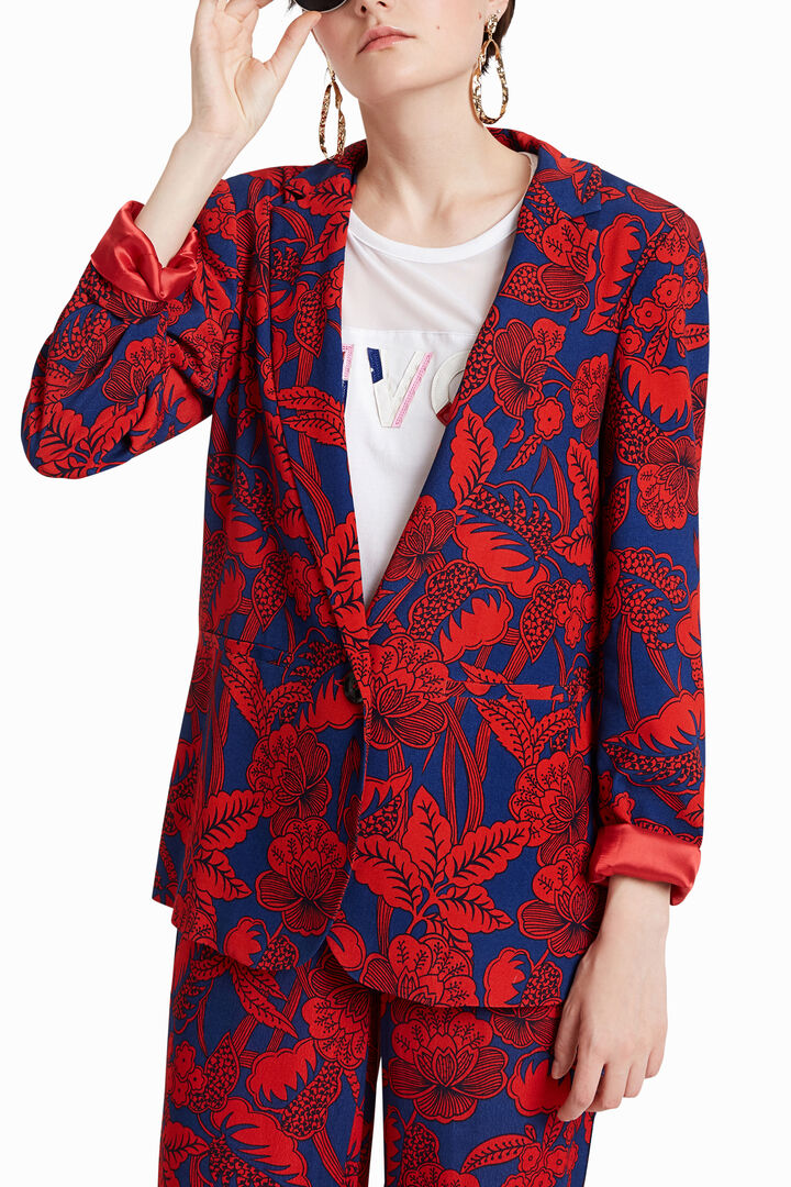 Americana floral borgoña | Desigual