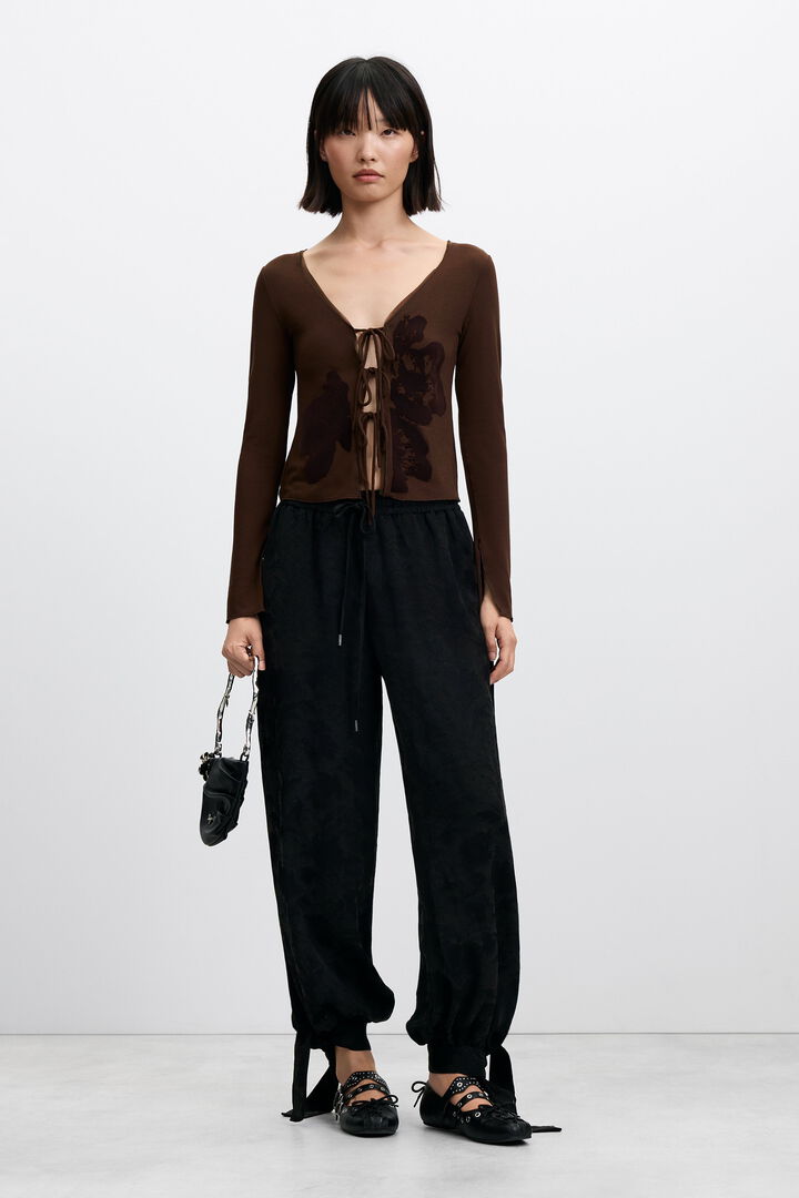 balloon lyocell trousers