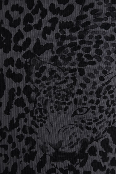 Vestido canalé leopardo | Desigual