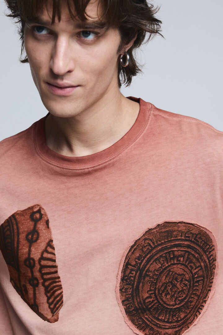 T-shirt met korte mouwen en patchwork | Desigual