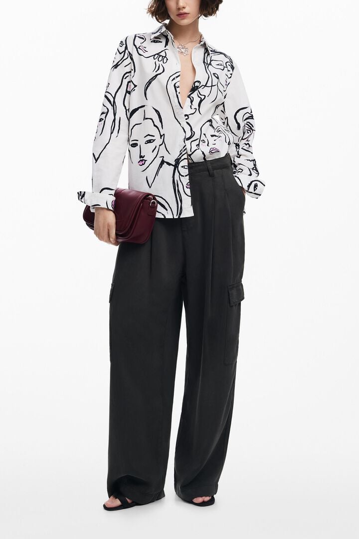 Camisa estampado caras | Desigual