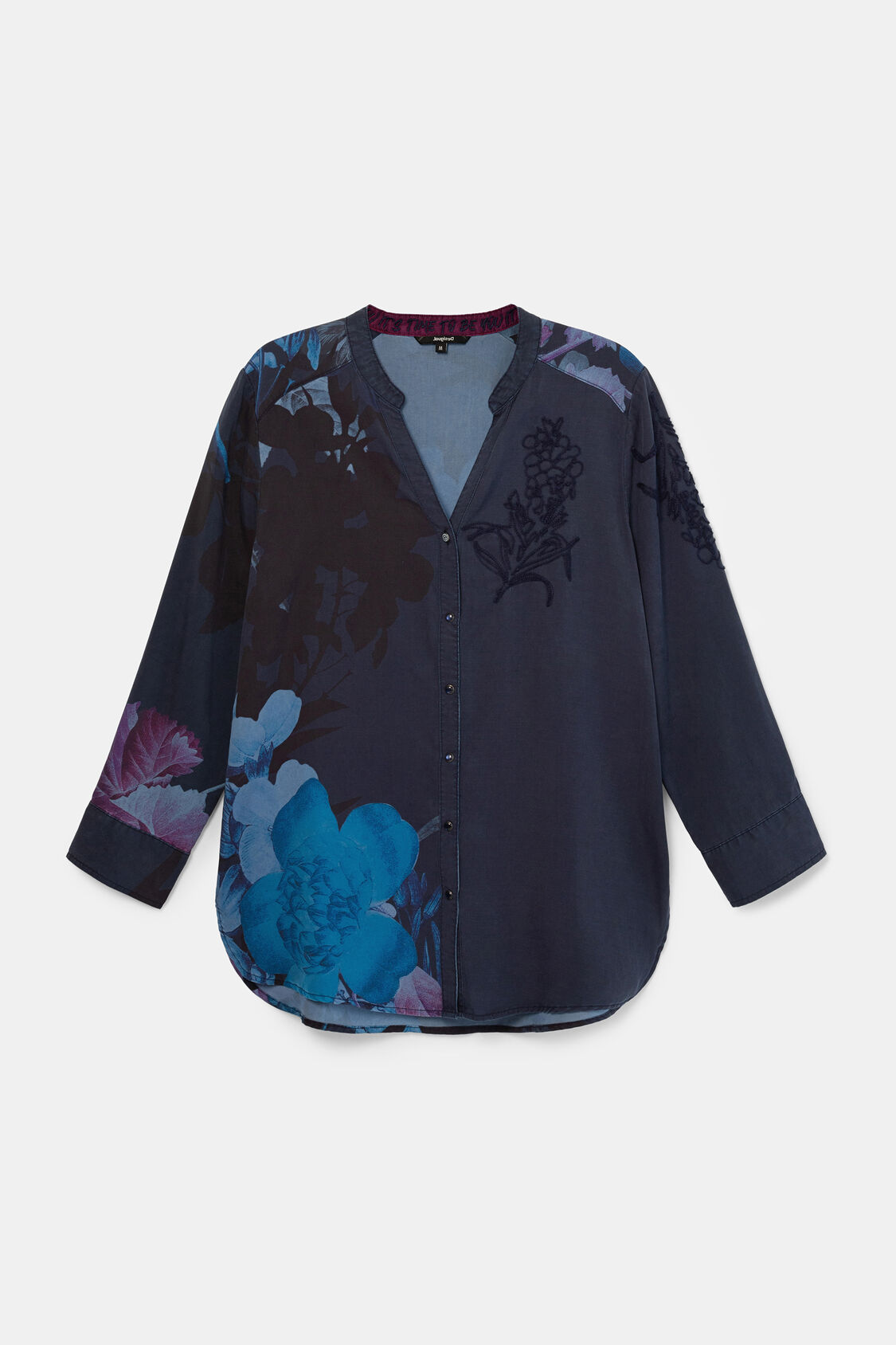 Geblumte Bluse Aus Tencel Desigual Com