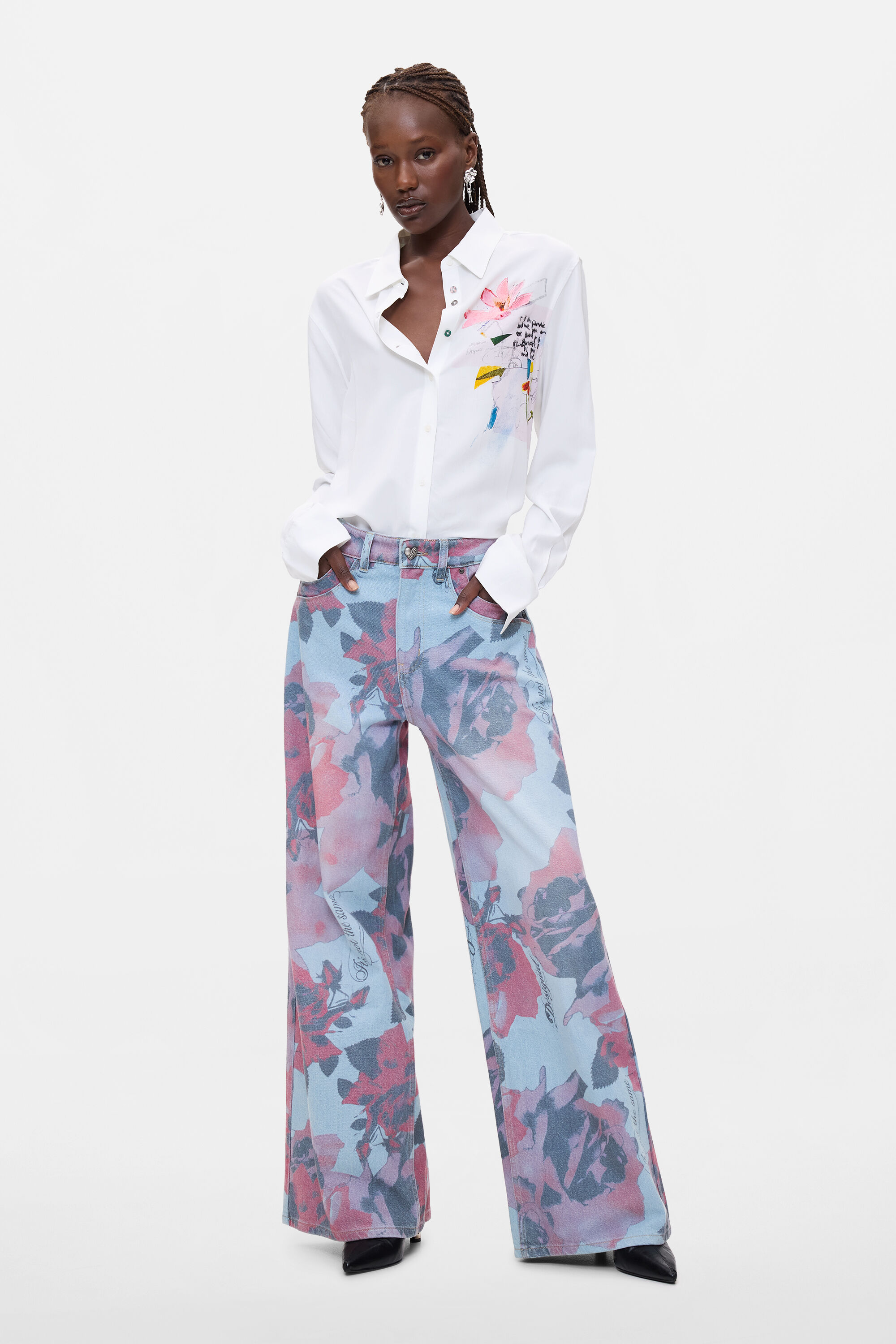 Desigual Donna Blu Jeans Taglia 36