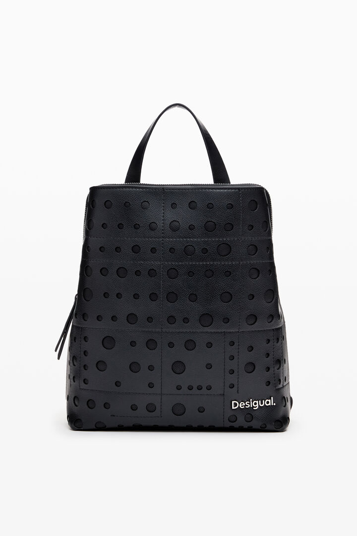 サークル模様のレザー風バックパック | Desigual