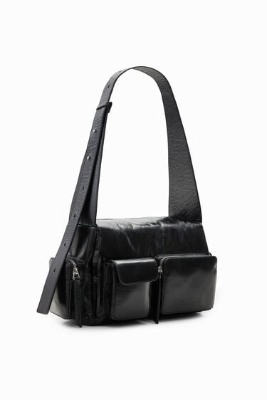M leather pockets bag | Desigual
