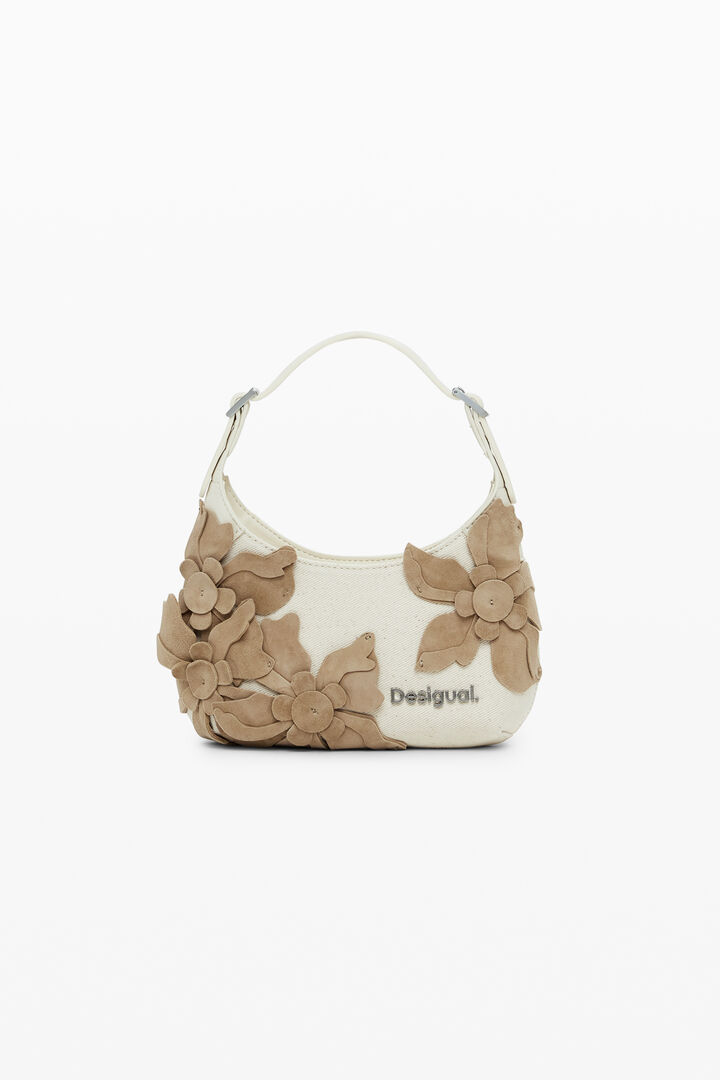 Small floral appliqué bag
