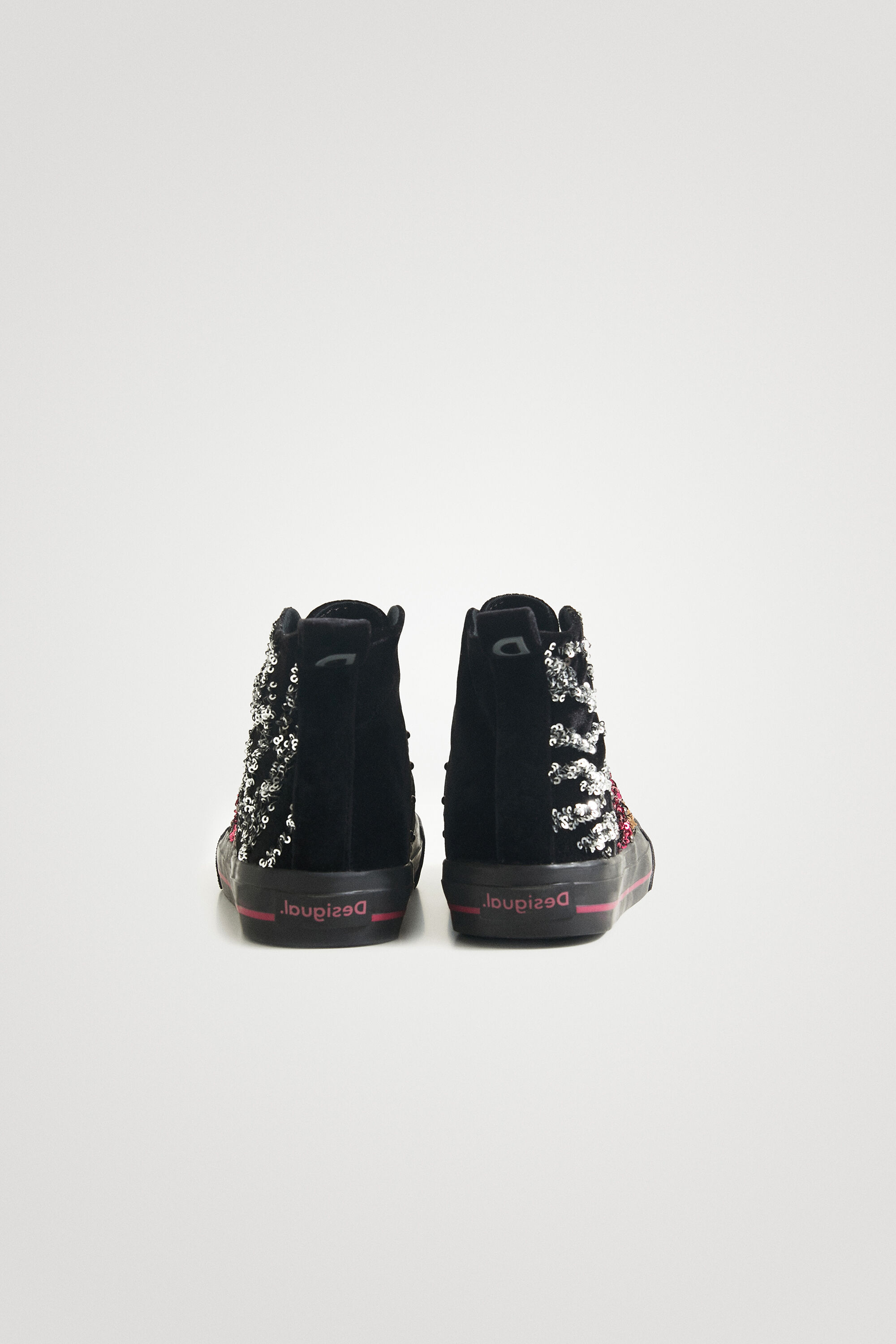 Sequin high clearance top sneakers