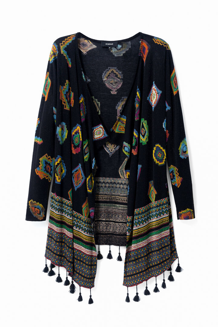 Cárdigan punto estampado geométrico | Desigual