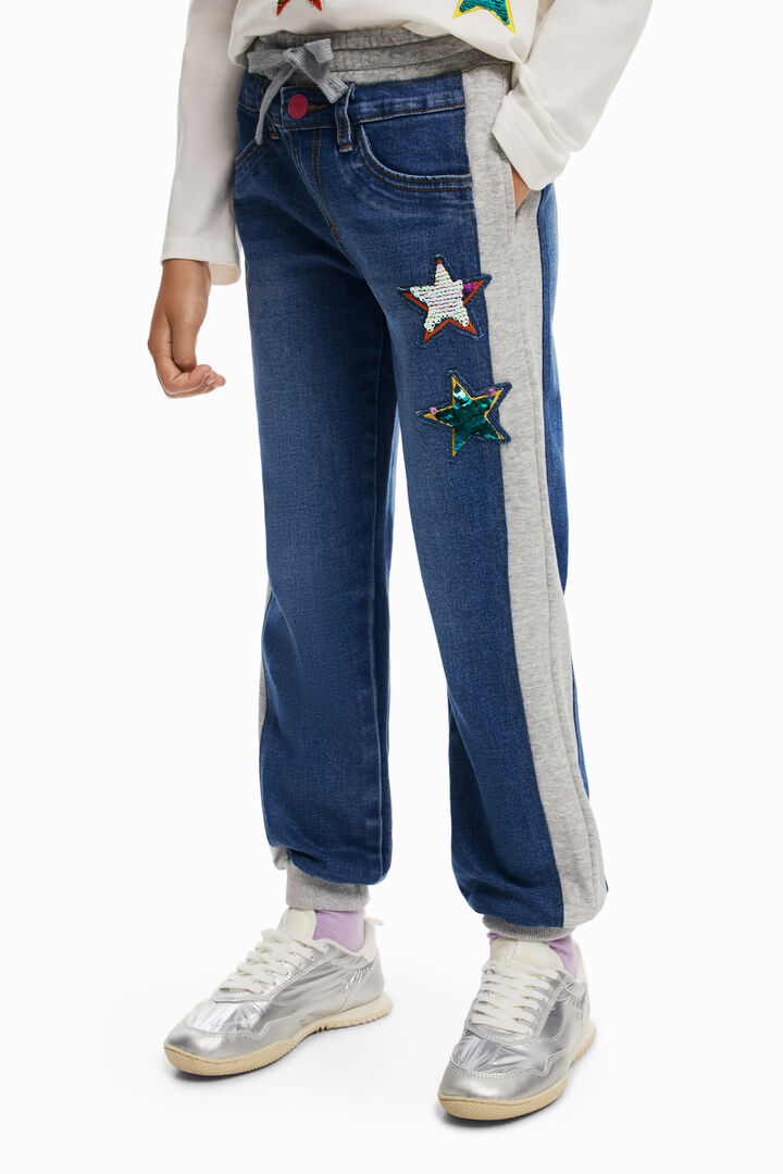 Ribbed star jogger pants | Desigual