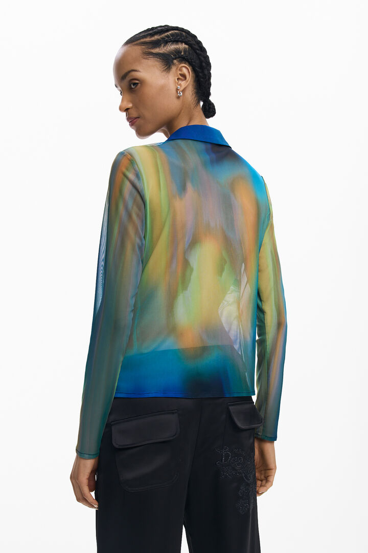 CAMISETA DE MANGA LONGA DE MALHA | Desigual