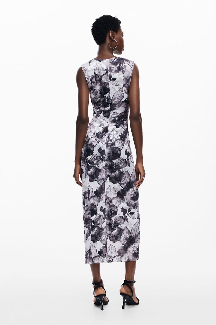 Vestido midi flores | Desigual