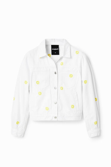 Chaqueta vaquera margaritas | Desigual