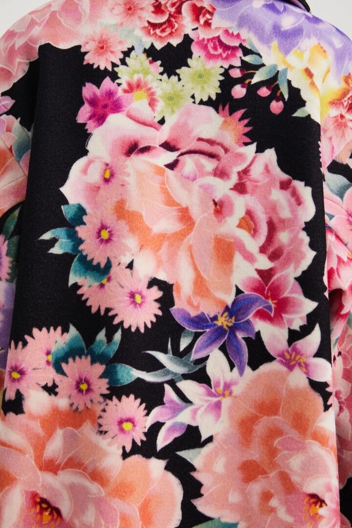 Oversize floral coat | Desigual