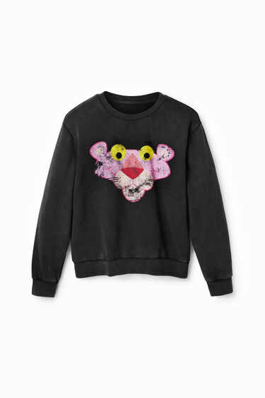 Sweat-shirt Panthère rose usé | Desigual