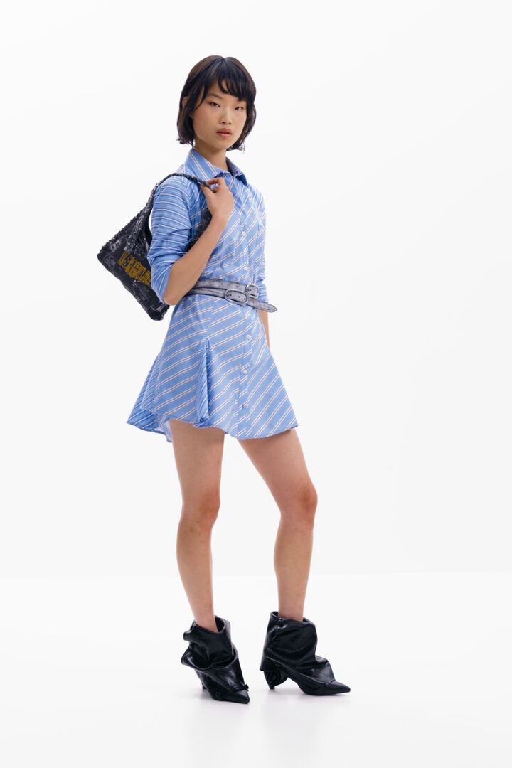 Gestreiftes Hemdkleid | Desigual