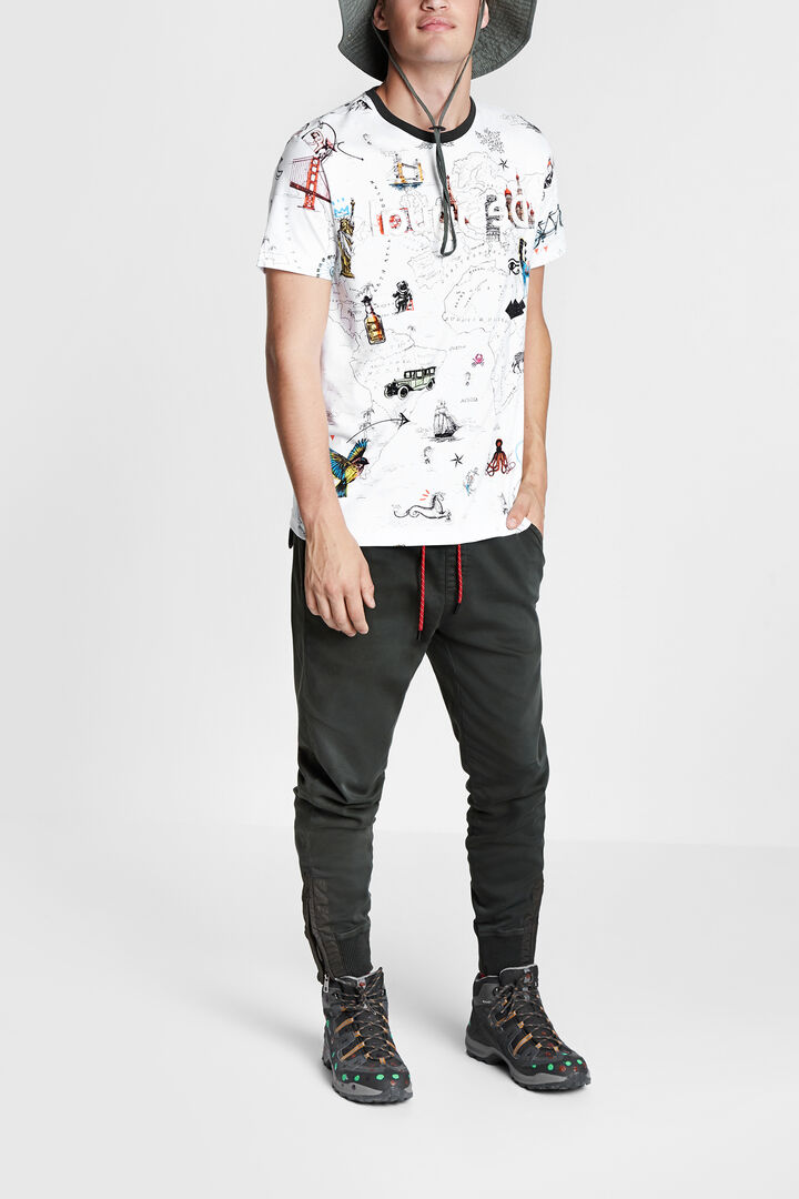 Camiseta mapa 100% algodón | Desigual