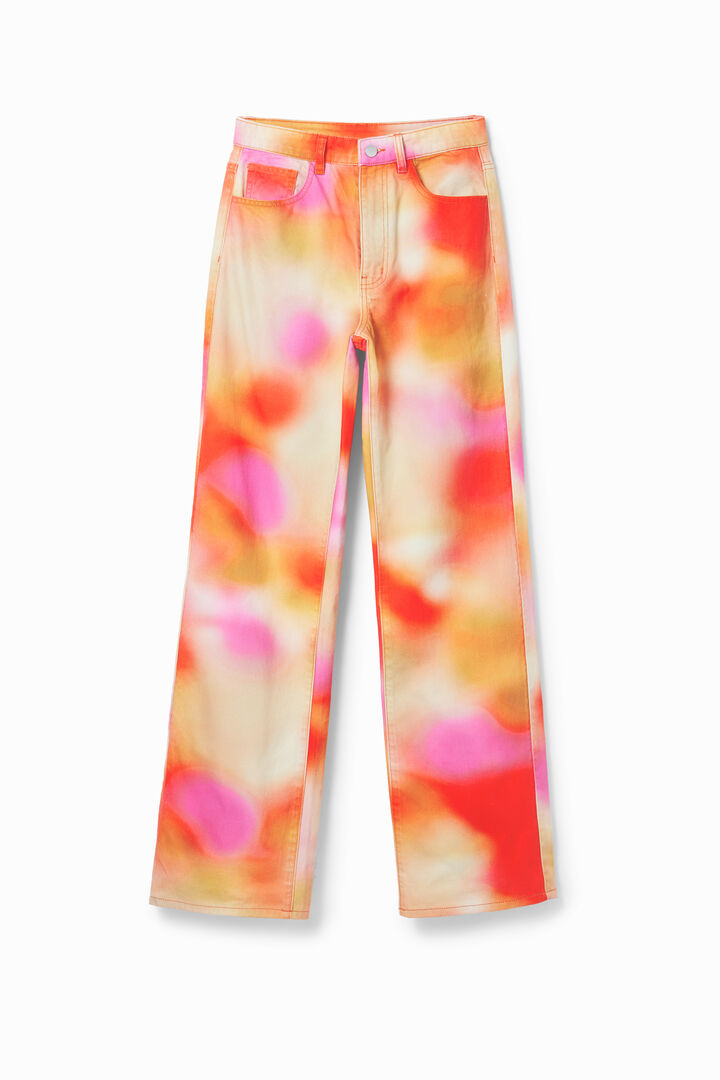 Maitrepierre multicolour wide leg jeans