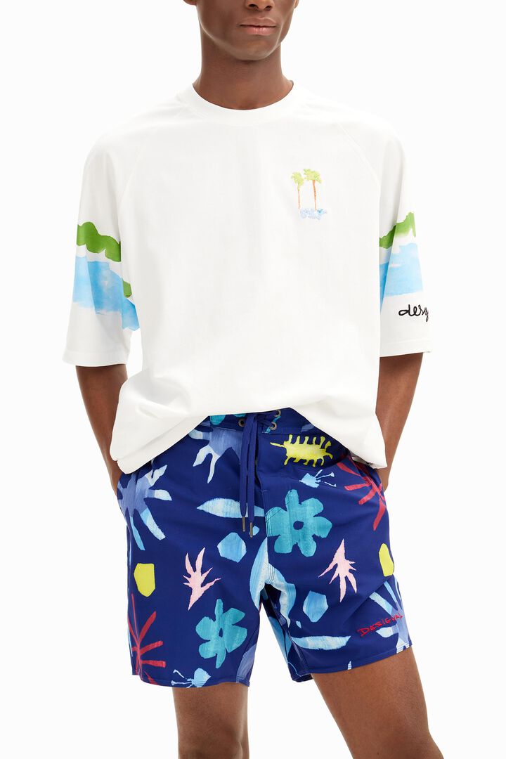 Tropical leaf swimsuit | Desigual