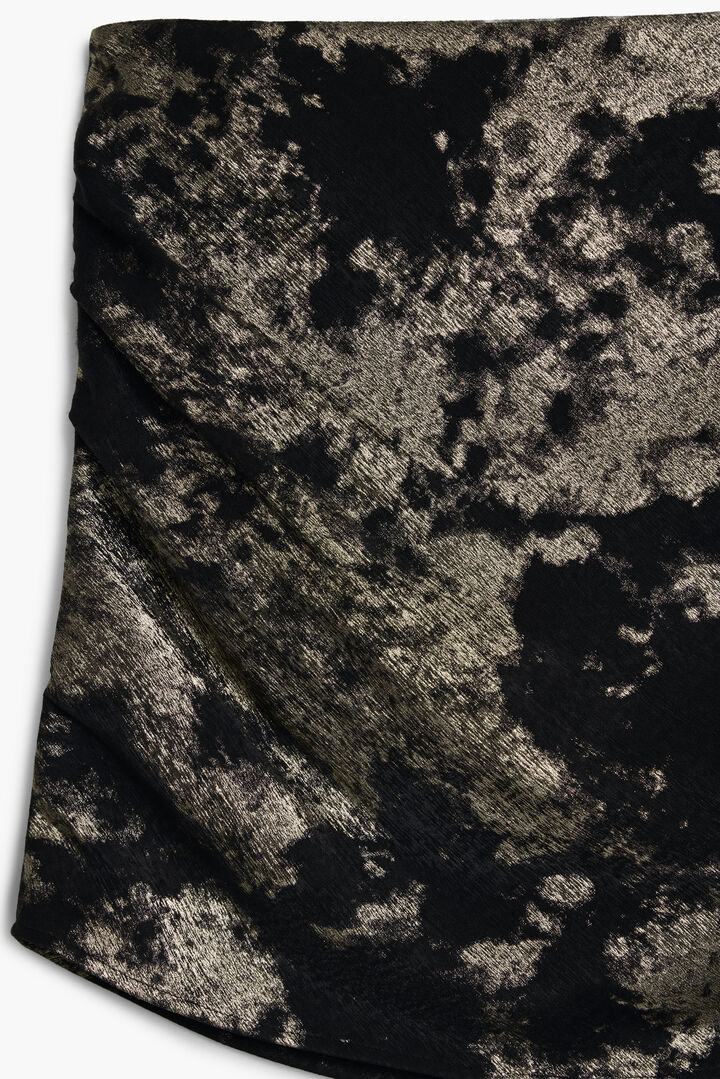 Draped short skirt | Desigual