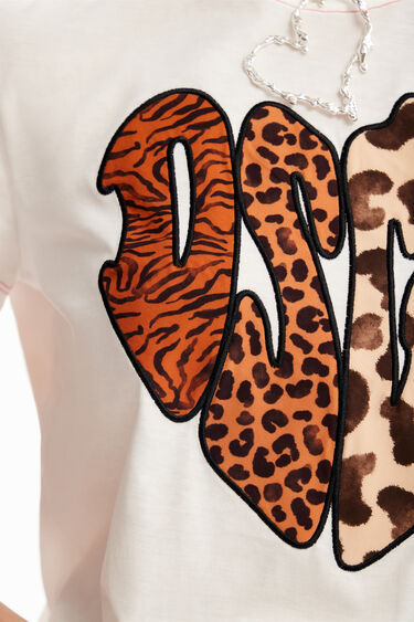 Camiseta parches animal print | Desigual