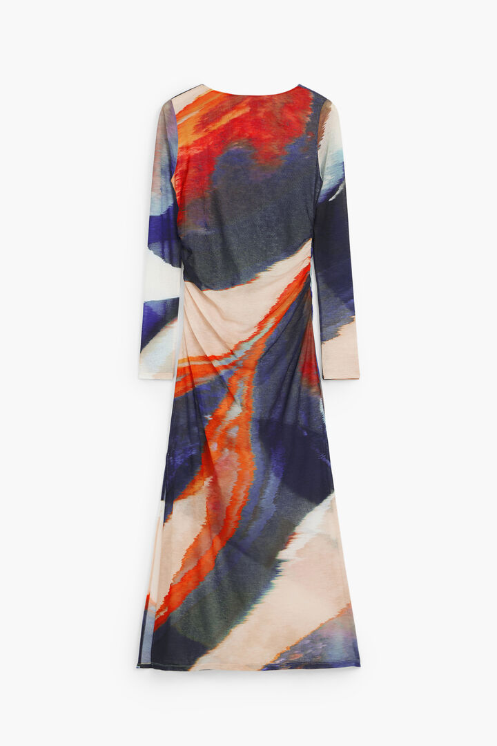 Long dress with waves | Desigual