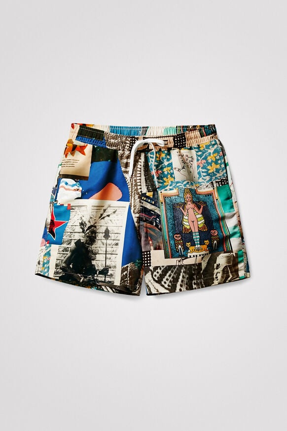 Printed swim shorts | Desigual