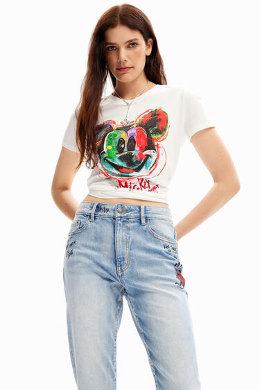 Straight Mickey Mouse jeans | Desigual