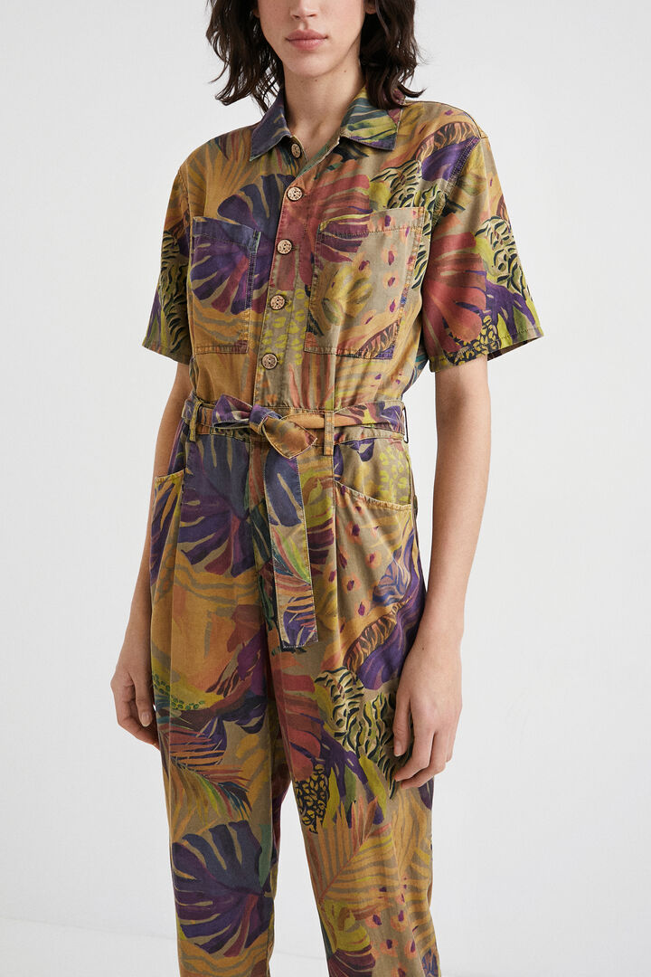 Camoflower Tencel &trade; jumpsuit | Desigual