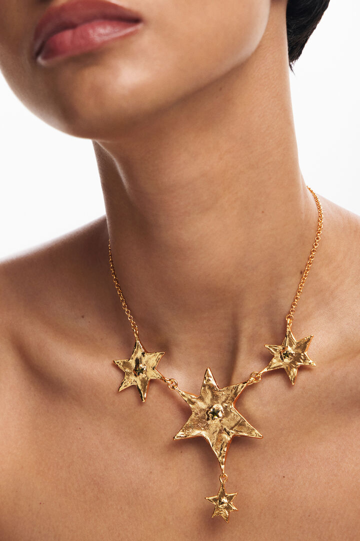 Zalio chain necklace with hanging stars | Desigual