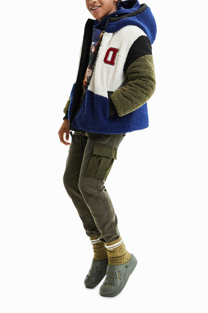 Oversize reversible fleece jacket | Desigual