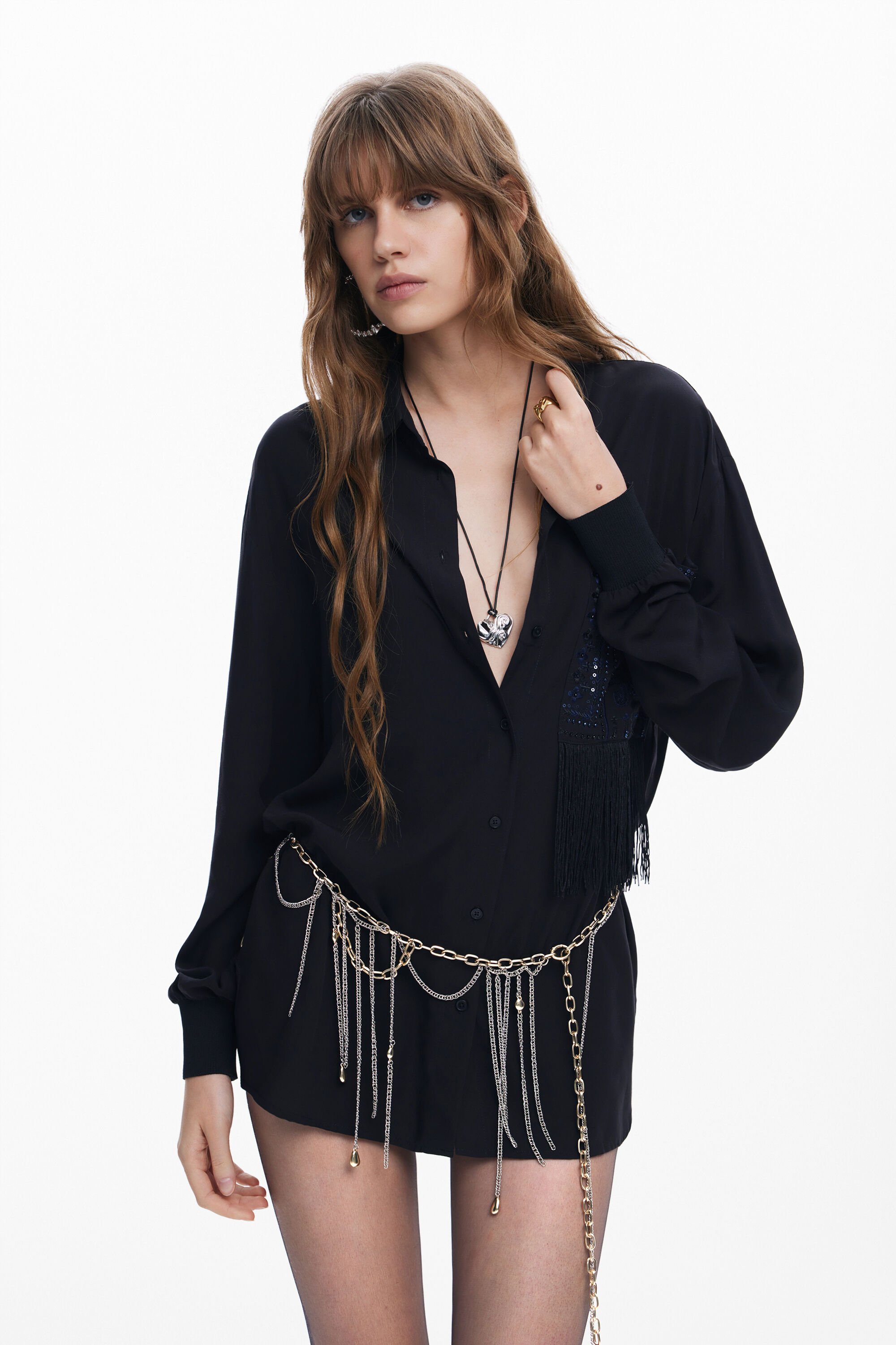 desigual Overhemd met zakdetail