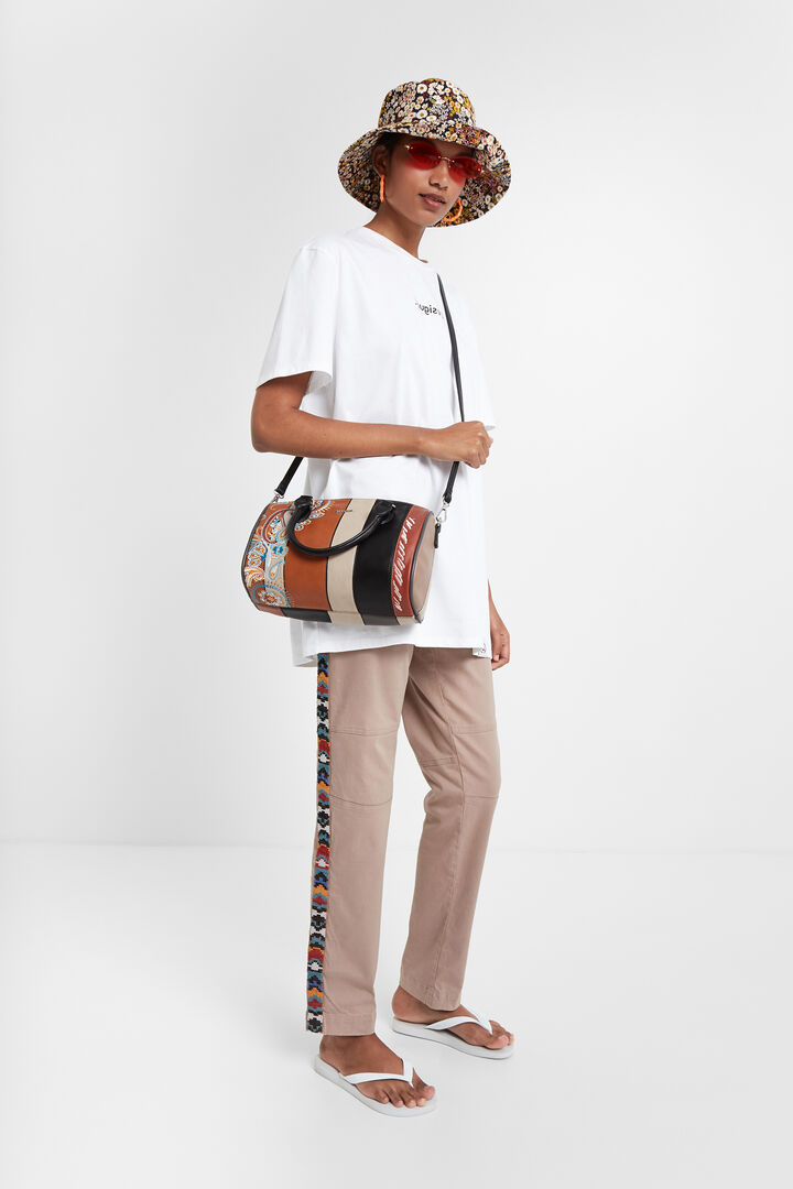 Mini cylinder bag PU leather | Desigual