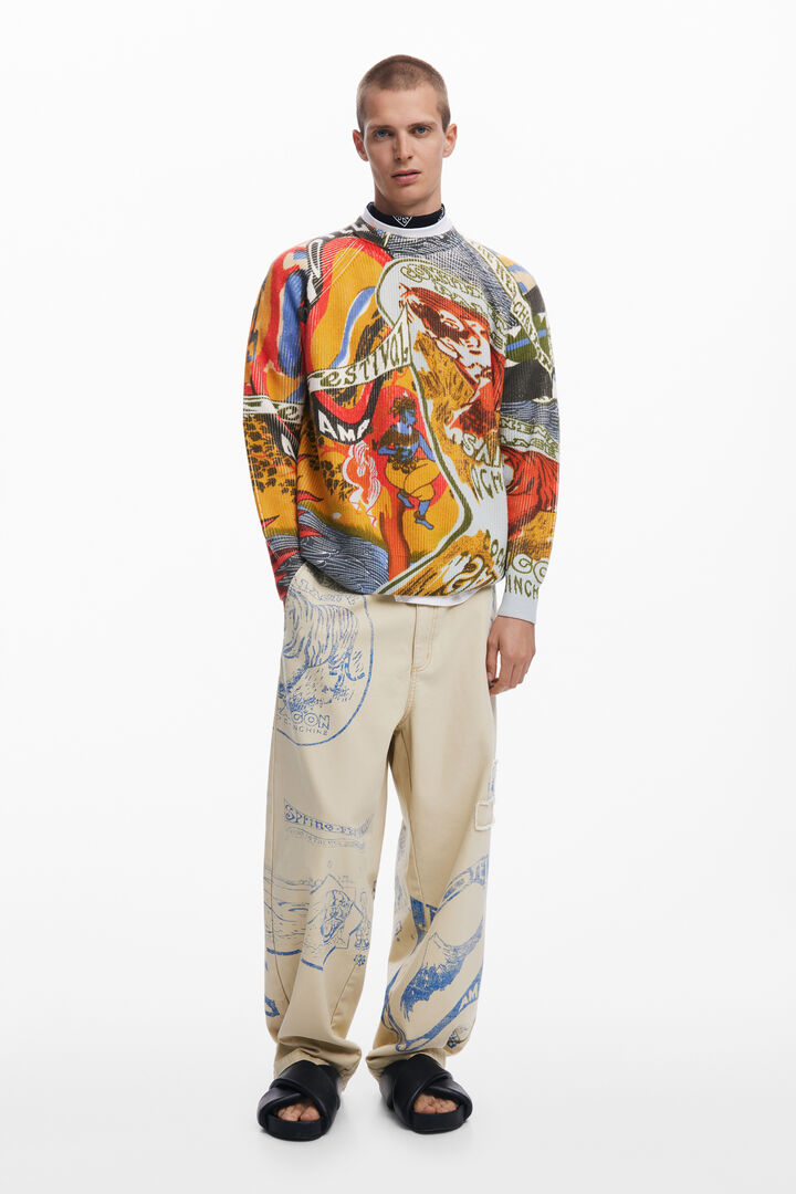 Ethnic print sweater | Desigual