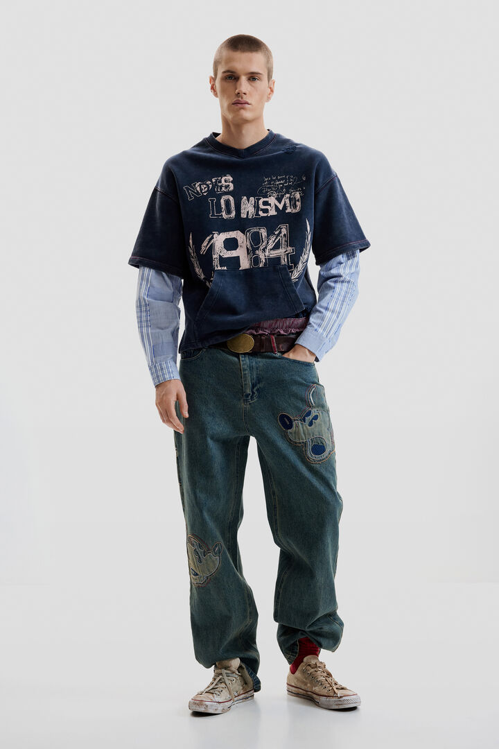 FELPA A MANICHE LUNGHE | Desigual