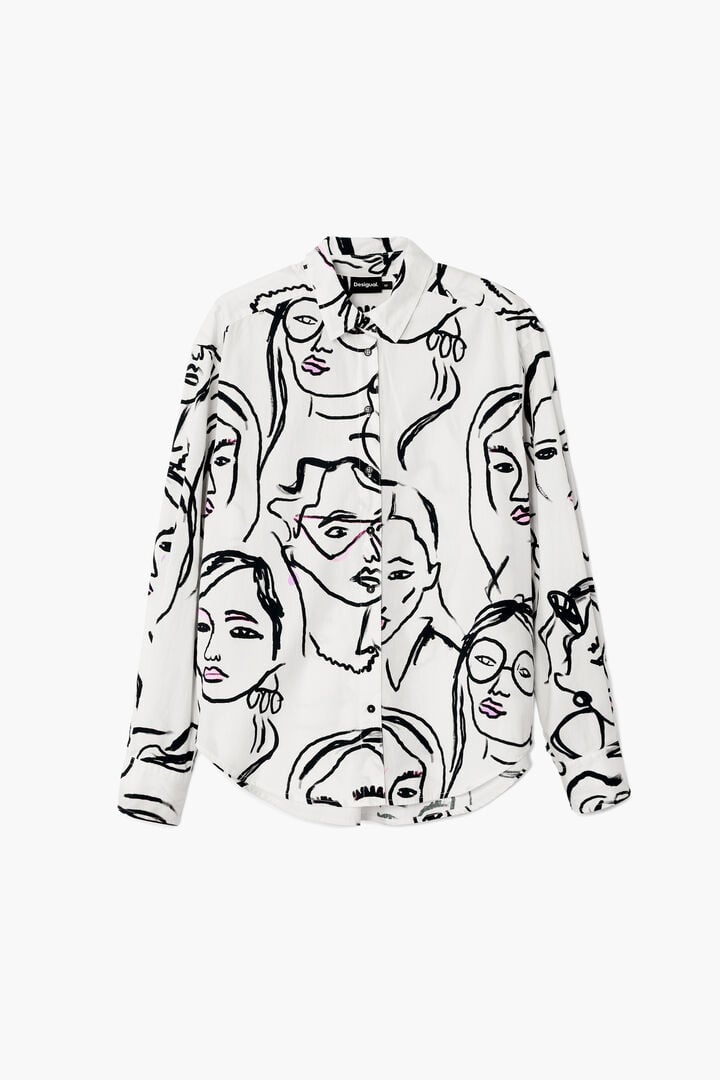 Camisa estampado caras
