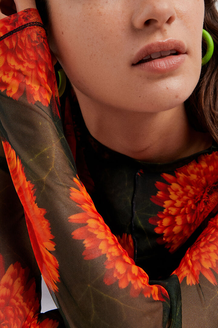 Samarreta tul floral | Desigual