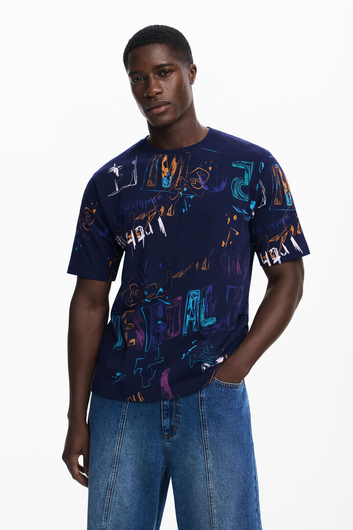T-shirt à manches courtes avec lettrage