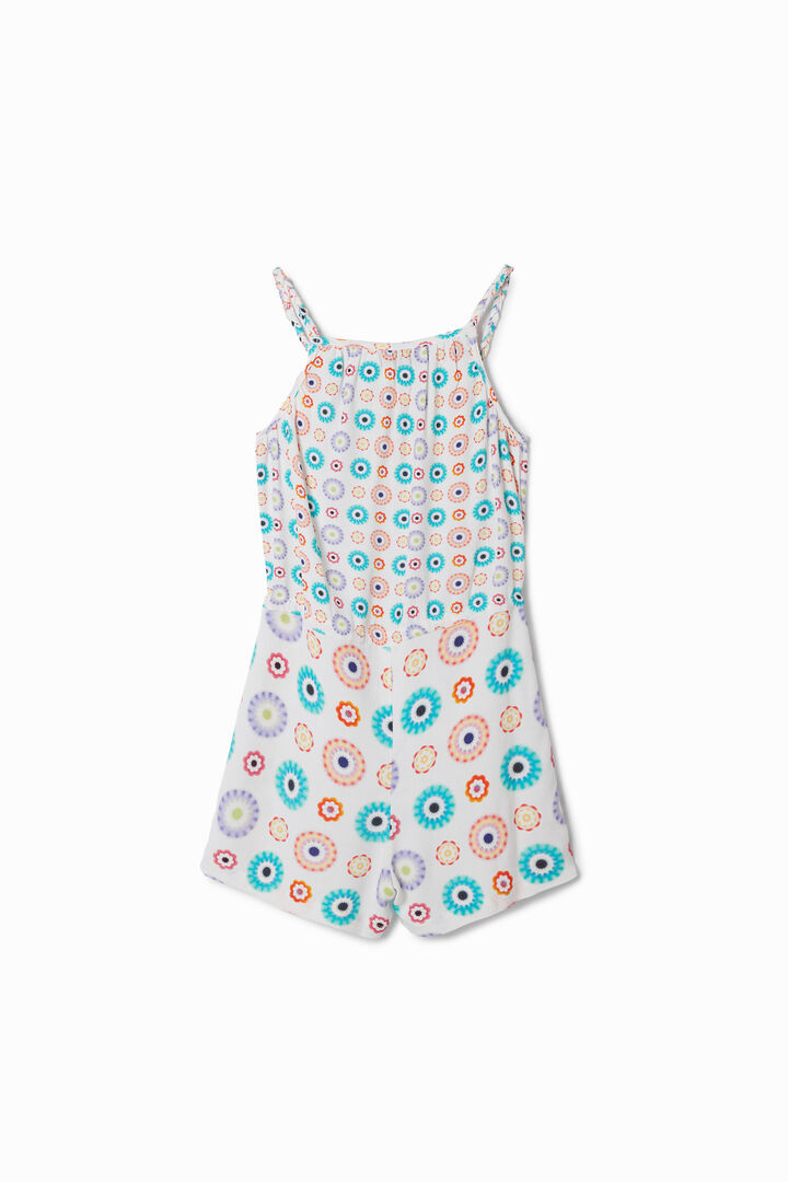 Strappy geometric playsuit | Desigual