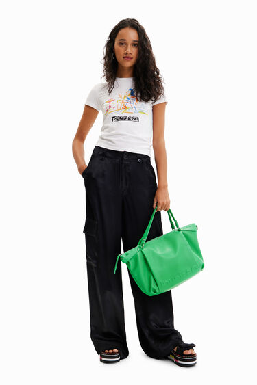 Große, einfarbige Tasche | Desigual