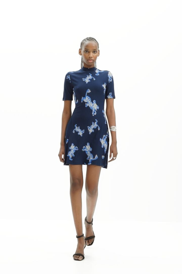M. Christian Lacroix short tiger dress | Desigual