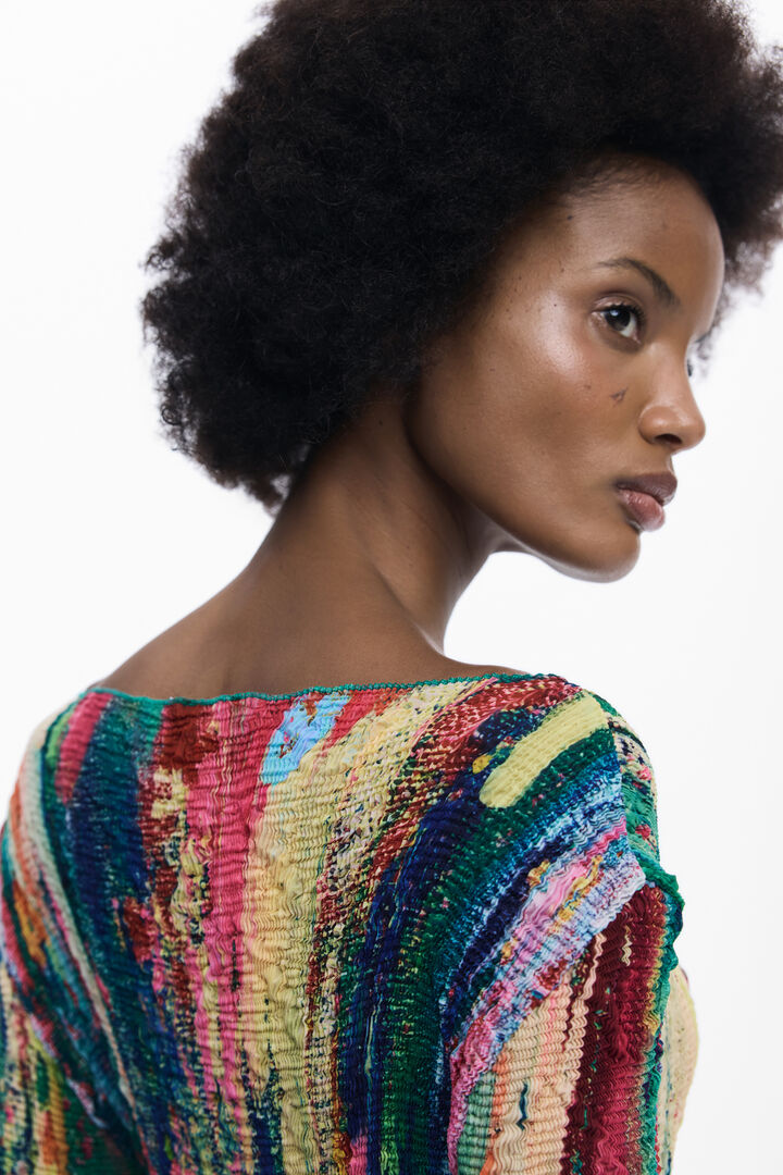 Ruched asymmetrical dress | Desigual