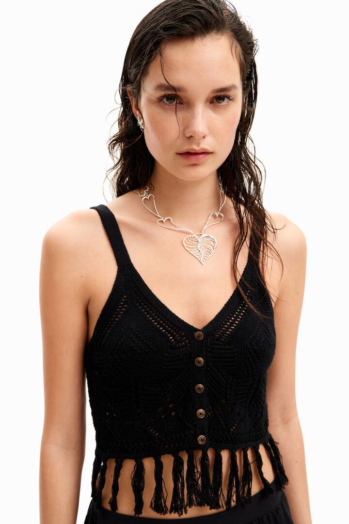Crop Top Häkelstoff | Desigual