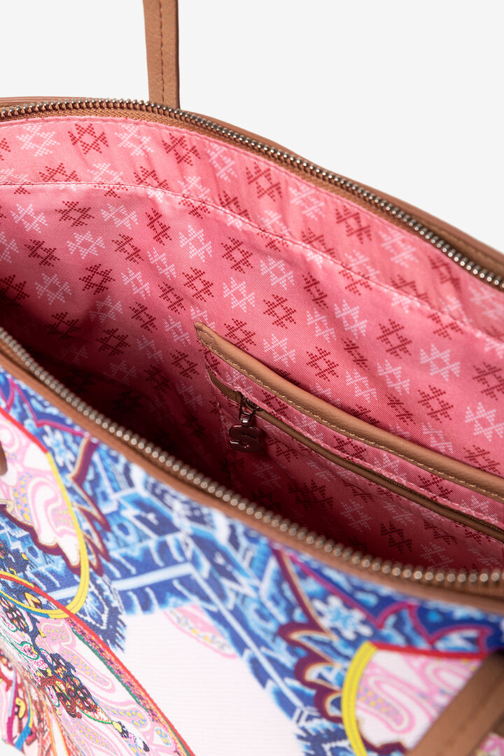 Capri Bag Mexican cards Zipper | Desigual