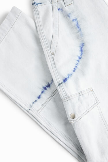 ג'ינס קרגו כולל פרטי Tie-dye | Desigual