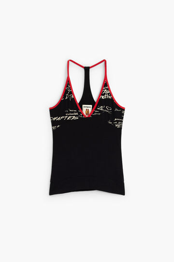 vintage printed strappy top | Desigual