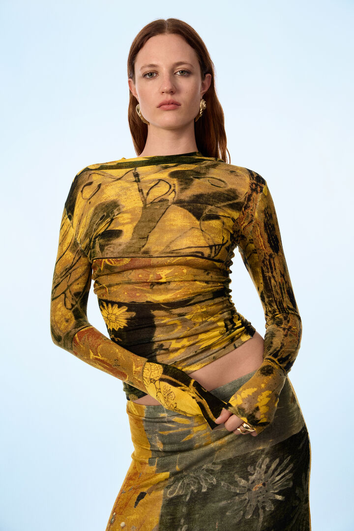 Thin Printed Sweater