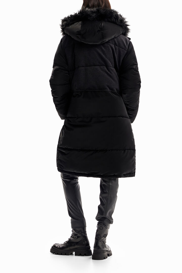 Patchwork padded coat | Desigual