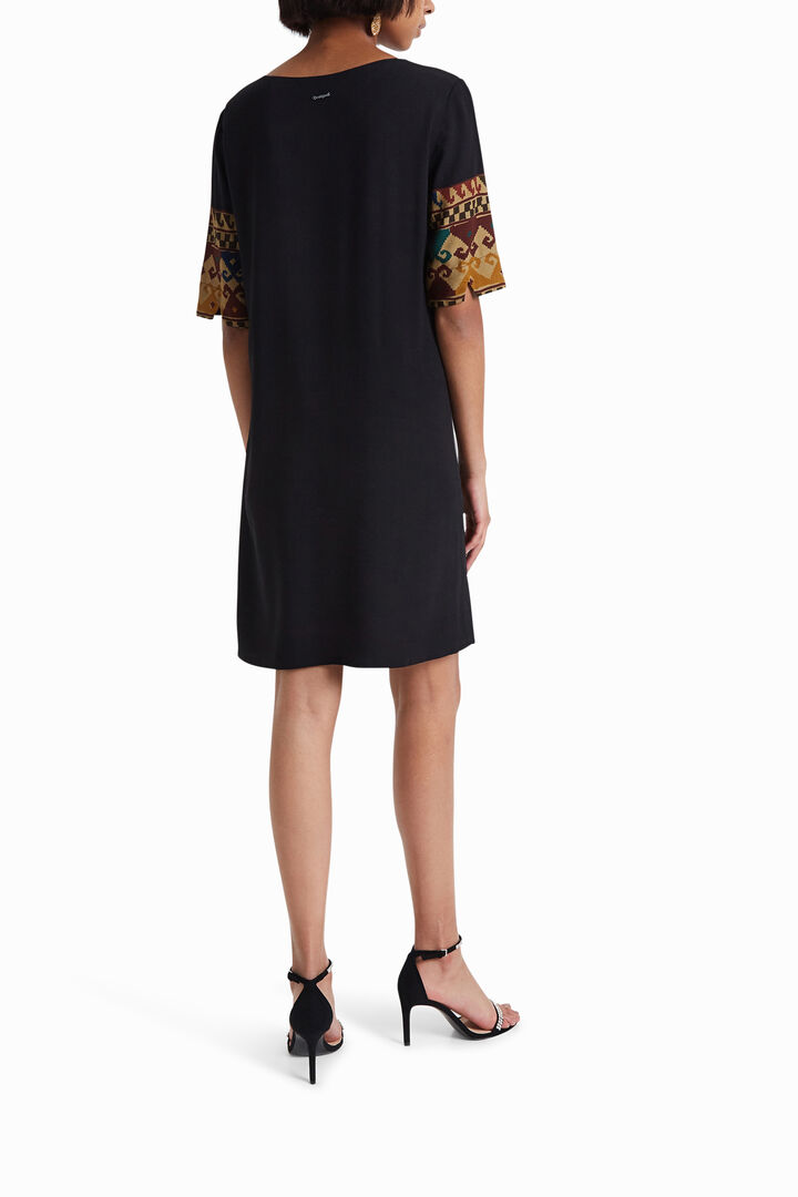 Viscose dress with 3/4 sleeves Designed by M. Christian Lacroix | Desigual