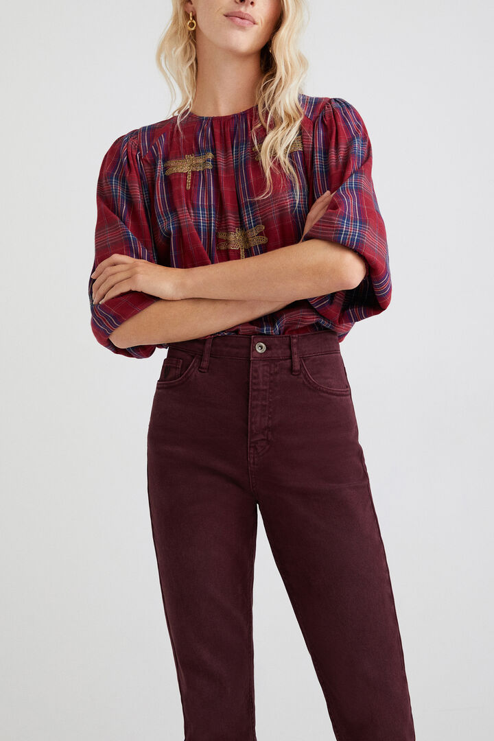 Straight ankle grazer trousers | Desigual