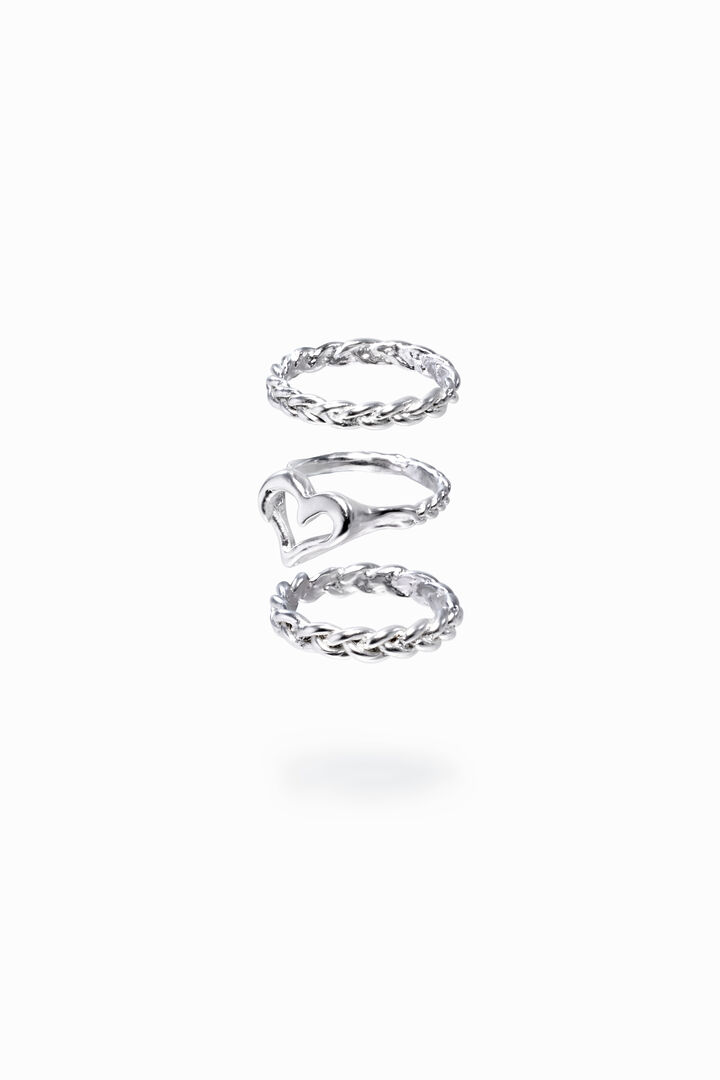 Set anelli placcati argento Zalio